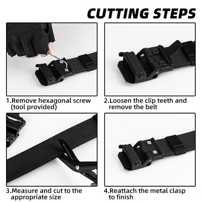 🔥EDC Nylon Ratchet Belt