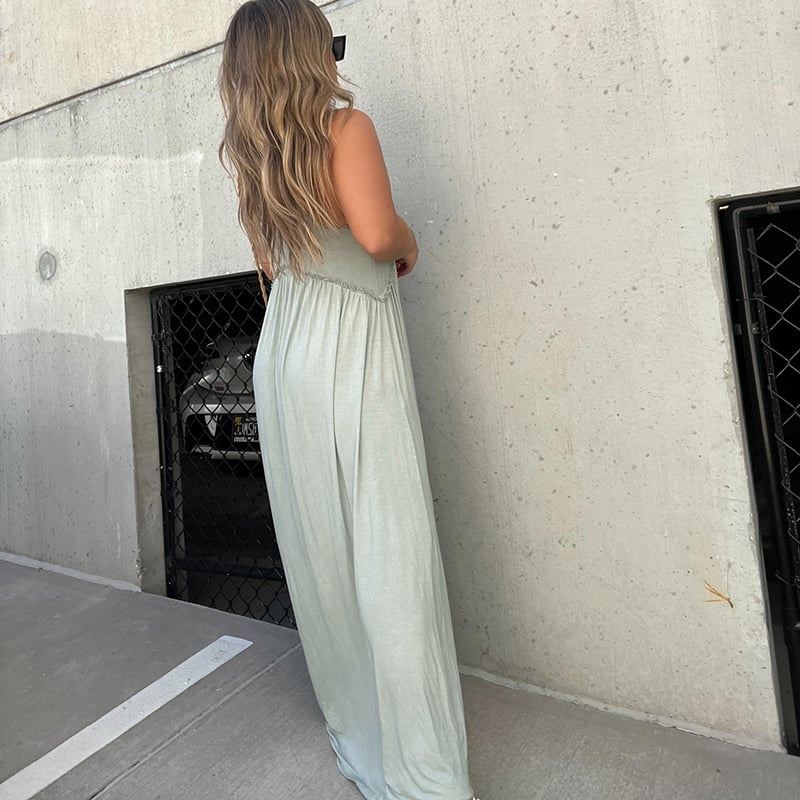 💓Slit Casual Simple Loose Maxi Long Dress