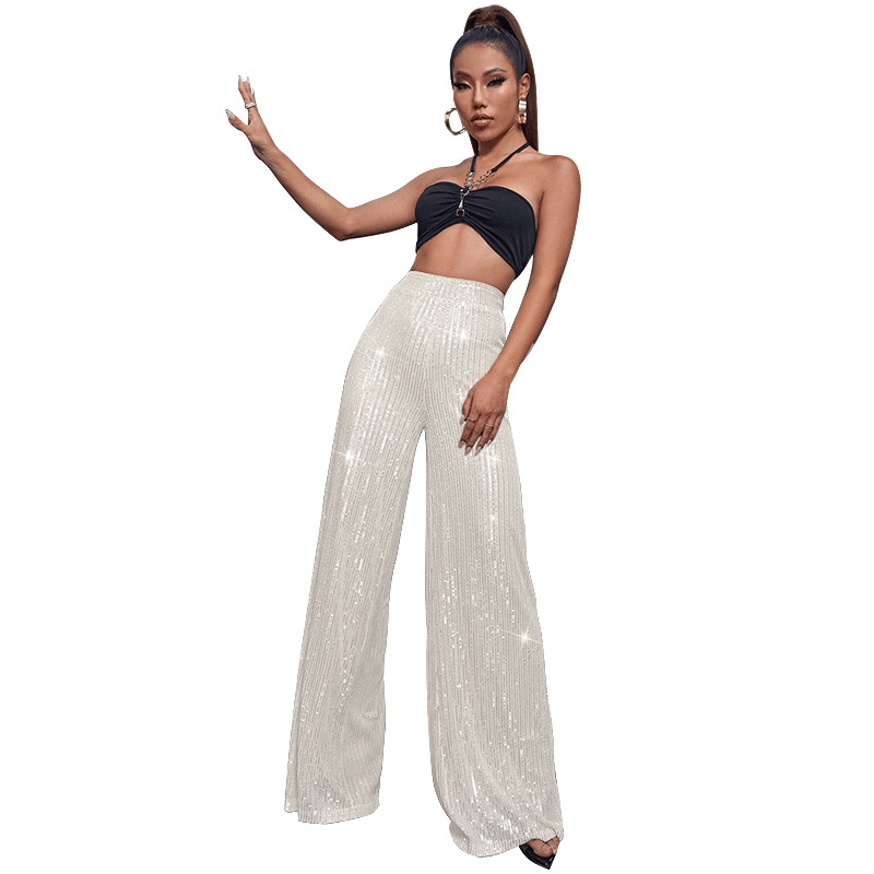 Sequin Stretch Pants