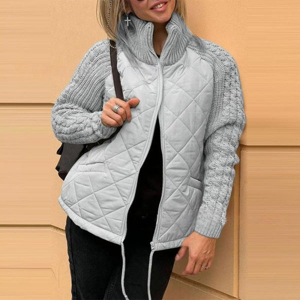🔥Hot sale-Women's knitted patchwork jacket