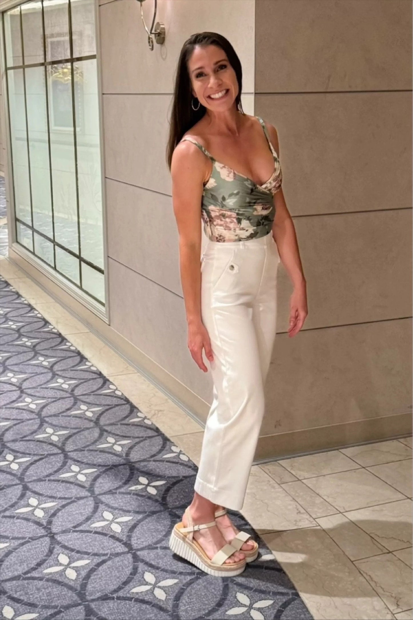 😍Tummy Control Twill Cropped Wide Leg Pant(Buy 2 Free Shipping)