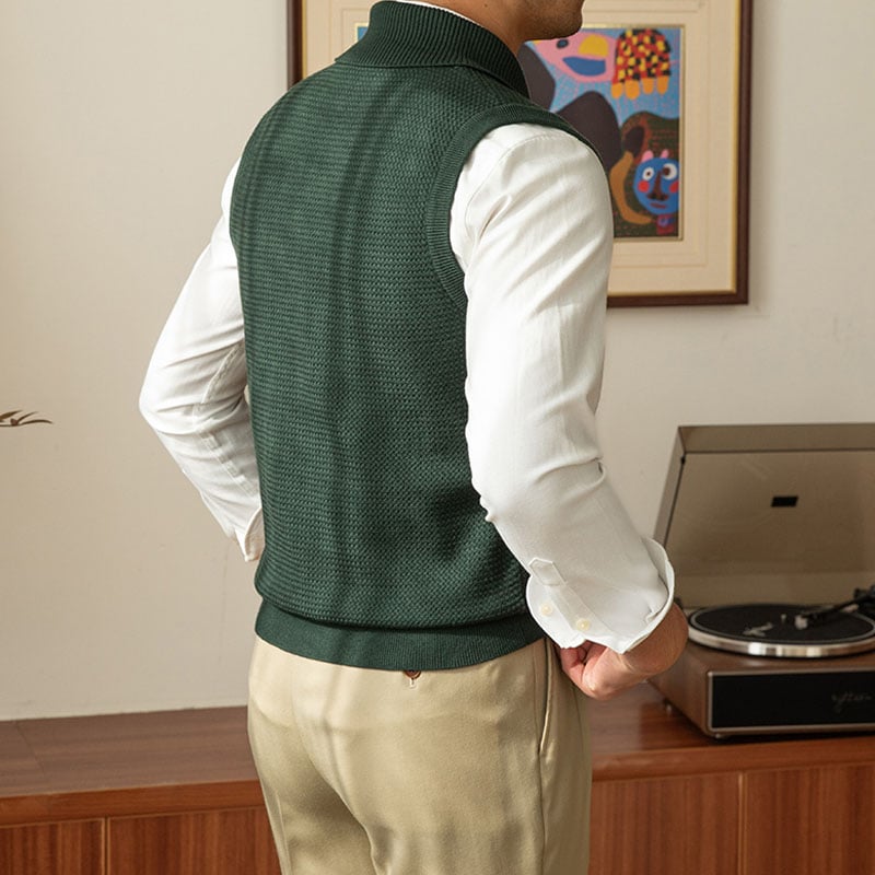 Men's casual collar knit vest (Buy 2 Free Shipping)