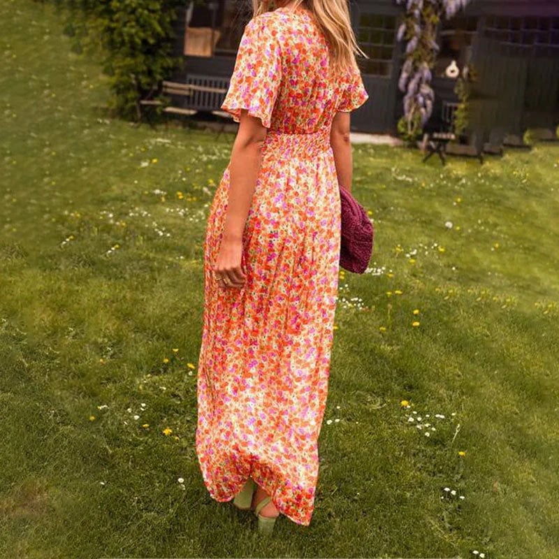 Cute vintage floral dress for women
