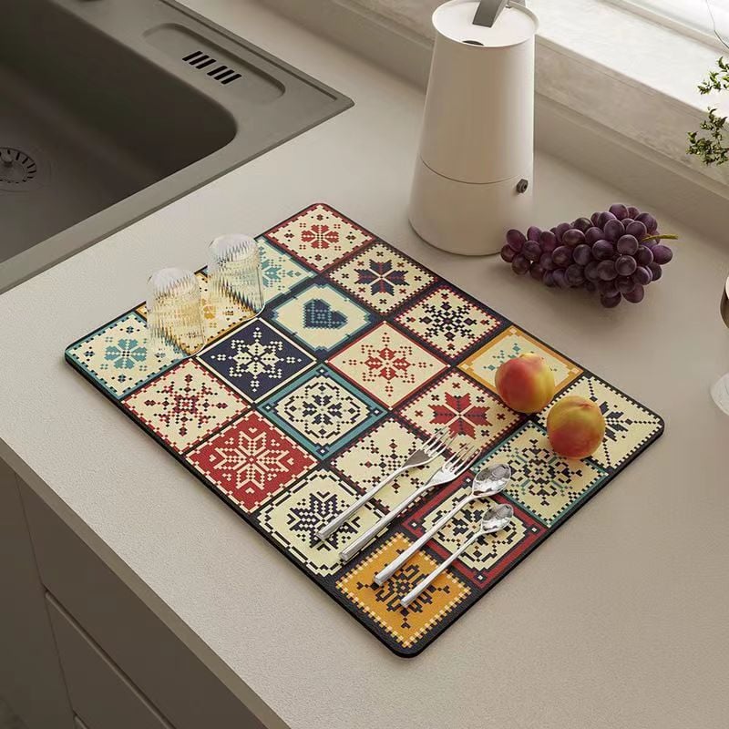 50% off-🌈retro quick-drying drainage matt