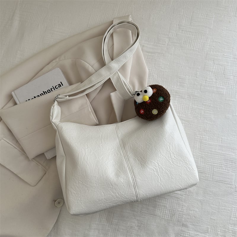 ❤️Solid Color Crossbody Bag, Fall Large Capacity Shoulder Bag for Daily Used, High-quality Daily Commuting Bag