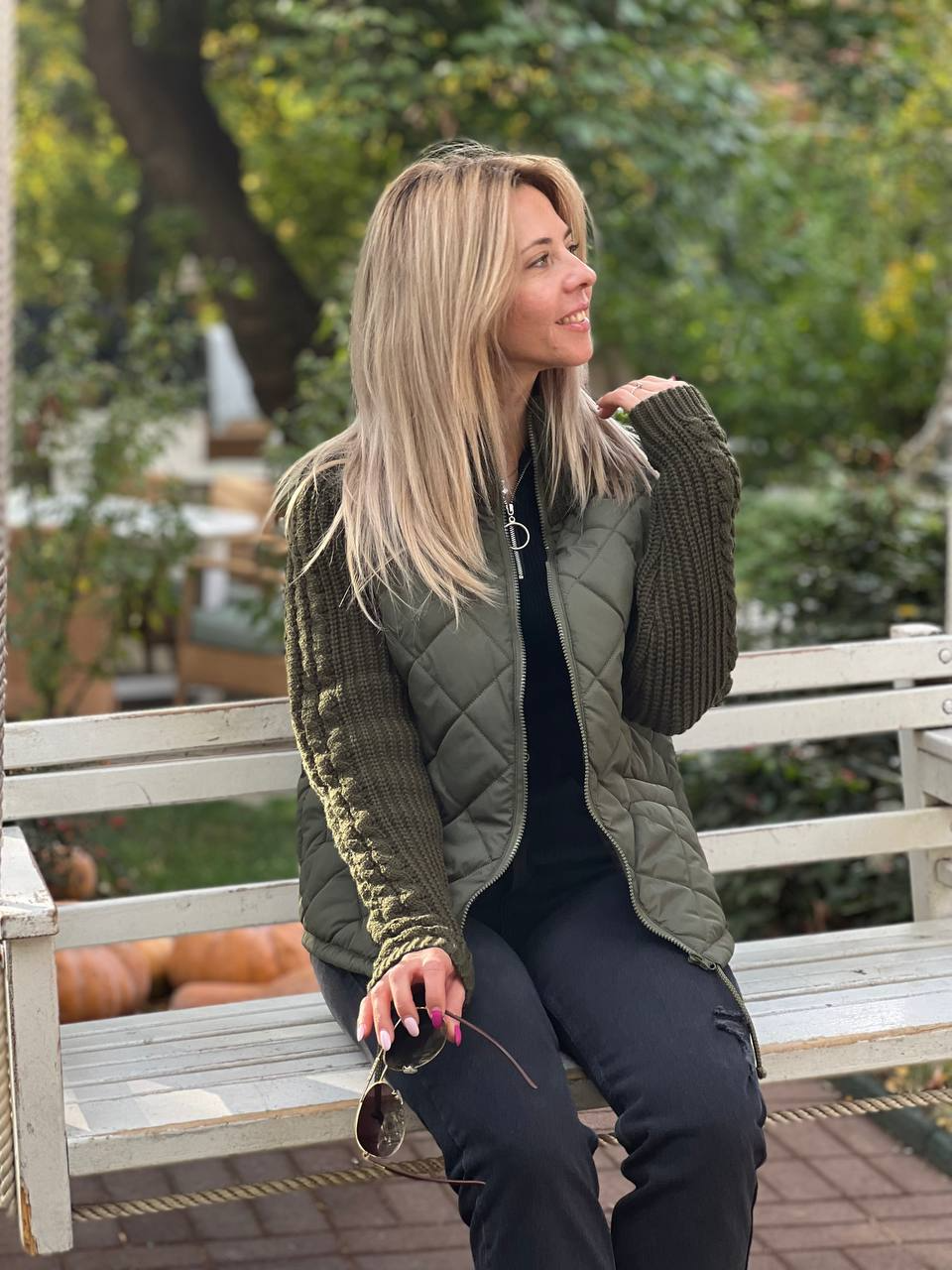 🔥Hot sale-Women's knitted patchwork jacket