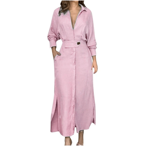 ๐49% OFF๐2025 Cotton And Linen Solid Color Maxi Dress