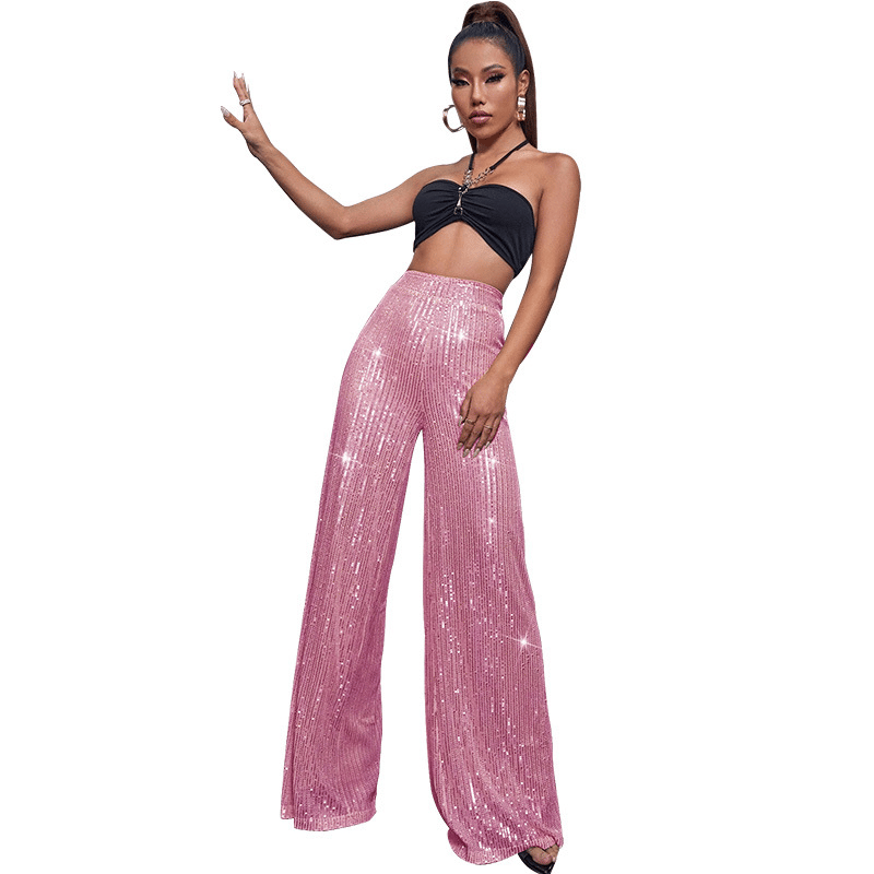 Sequin Stretch Pants