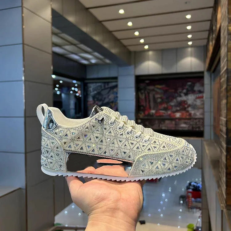 Diamond-encrusted Sneakers for Men - Buy two and get free shipping!