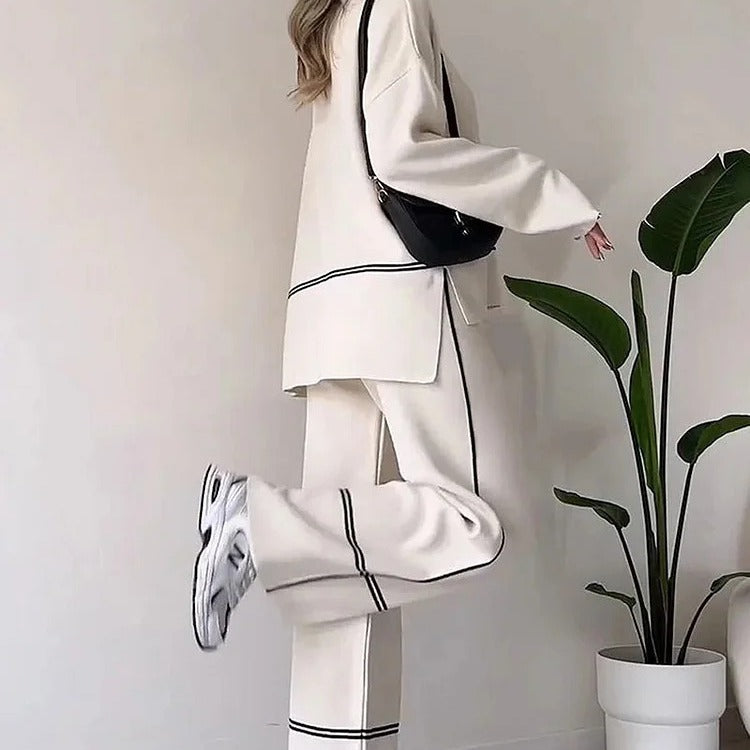 fashion knitted sweater sets