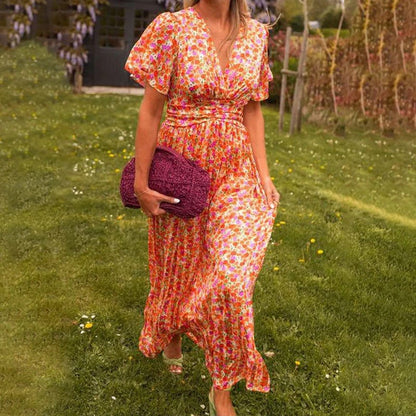 Cute vintage floral dress for women