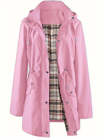 Solid Color Casual Jackets, Waterproof and Windproof Coats, Hooded Windbreakers