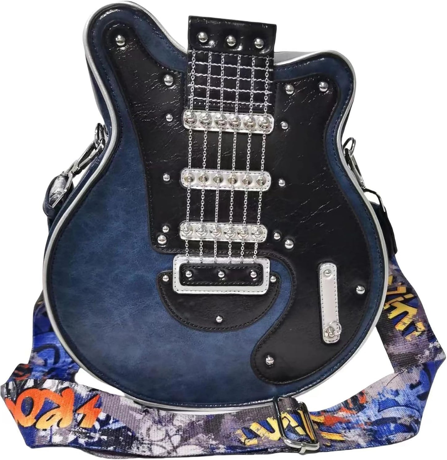Guitar Shaped Crossbody Shoulder Bag