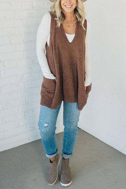 Cozy Pocket Sweater Vest