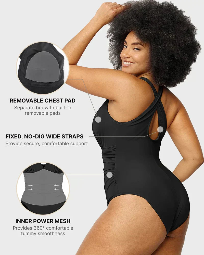 v-neck bodycon swimsuits