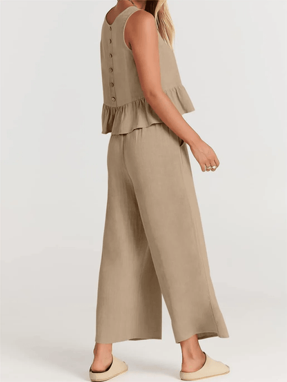WOMEN'S SUMMER 2 PIECES OUTFITS - LOUNGE SET WITH POCKETS