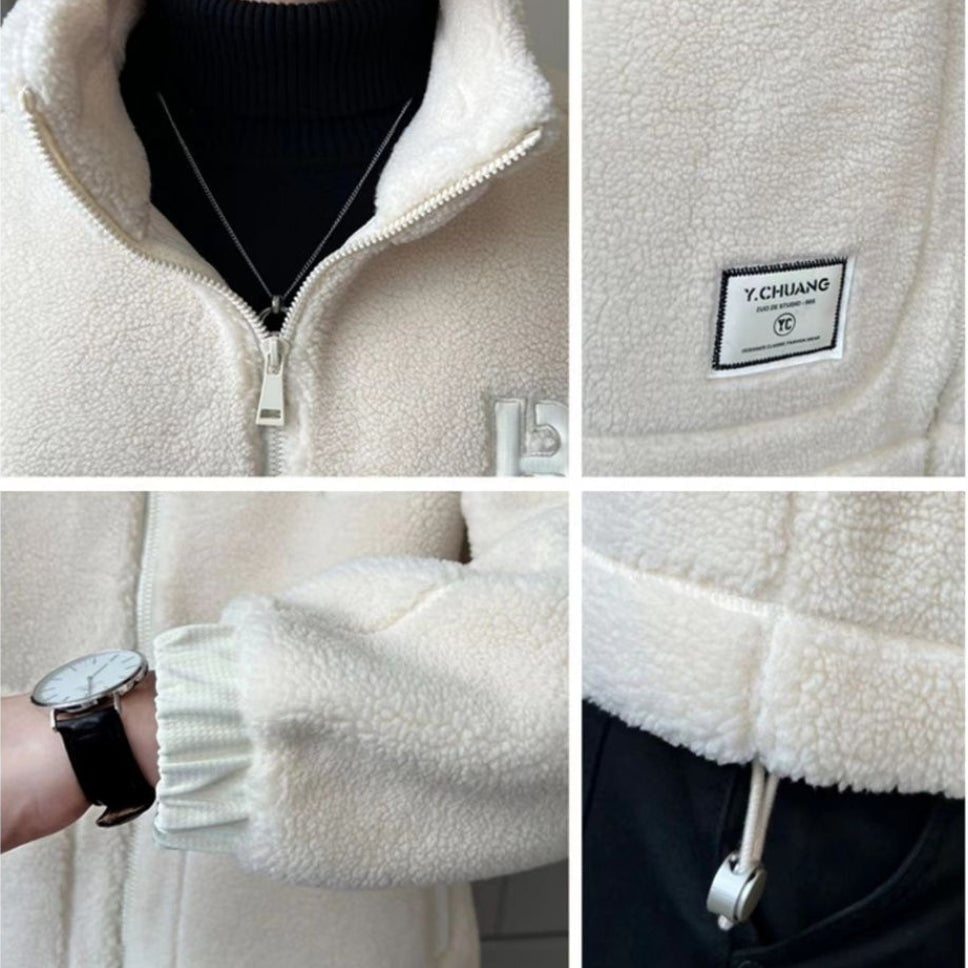 🎁🎁[Best Gift] Men's Large Synthetic Fur Jacket🎉 (Fashionable and Warm)