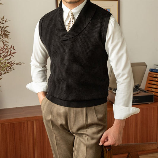 Men's casual collar knit vest (Buy 2 Free Shipping)