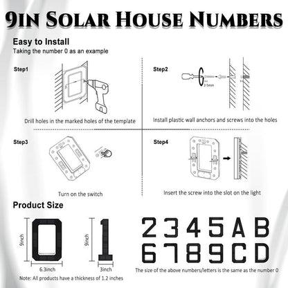 Lighted House Numbers for Outside