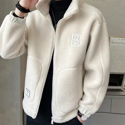 🎁🎁[Best Gift] Men's Large Synthetic Fur Jacket🎉 (Fashionable and Warm)