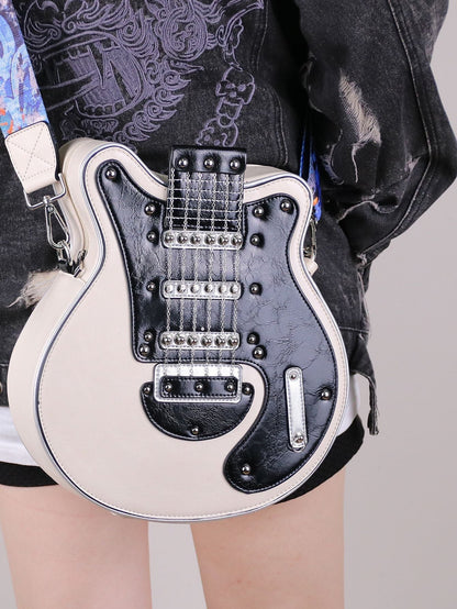 Guitar Shaped Crossbody Shoulder Bag