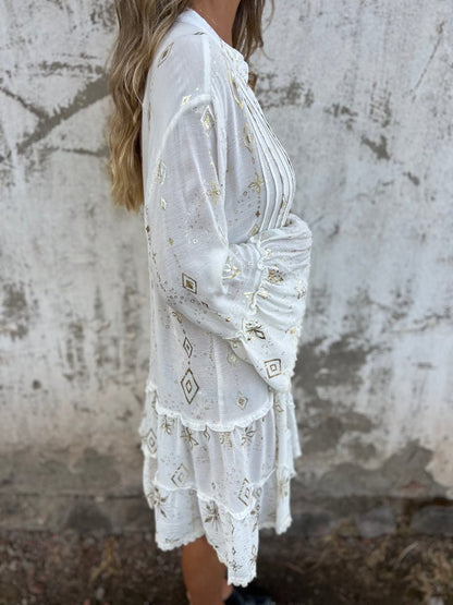 🔥 Comfortable Stretchy V Neck Printed Party Dresses