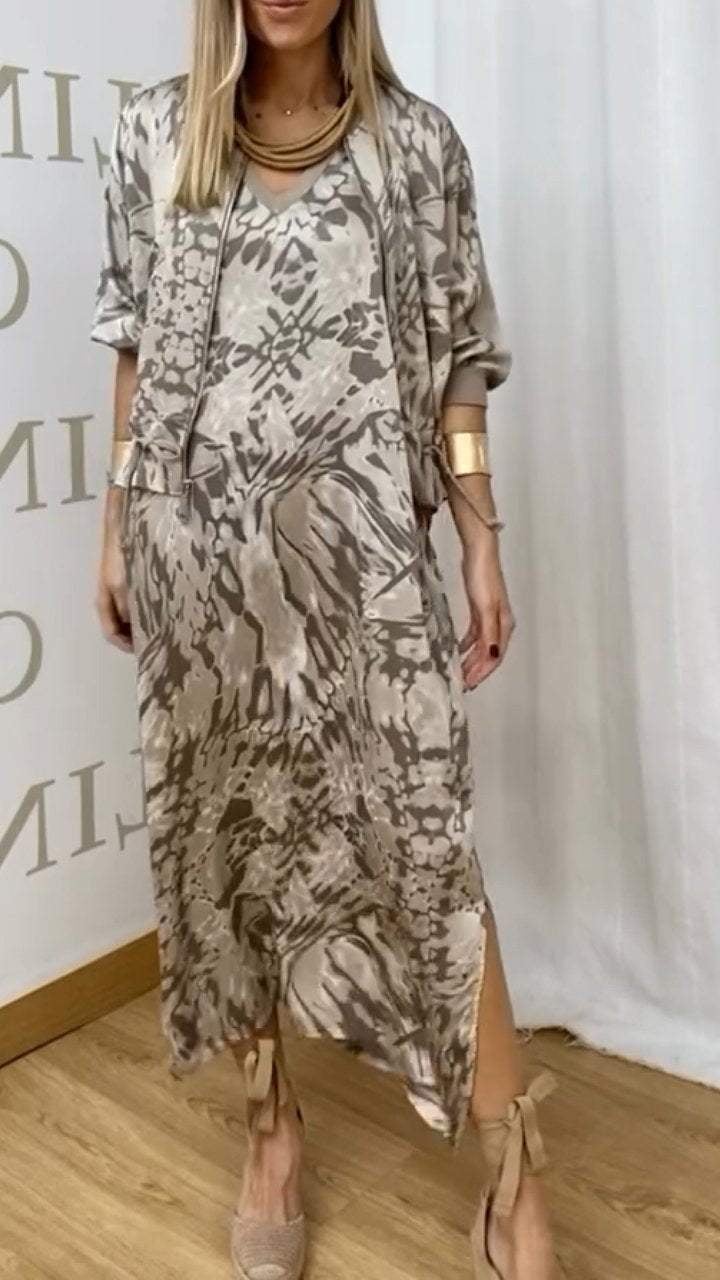 Women's casual two-piece dress