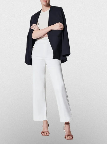 😍Tummy Control Twill Cropped Wide Leg Pant(Buy 2 Free Shipping)