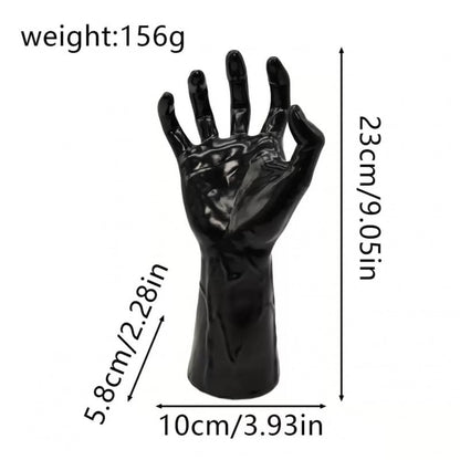 Life-Size Creepy Hands Wall Decor – 3-Piece Set with LED Candles for Gothic Halloween