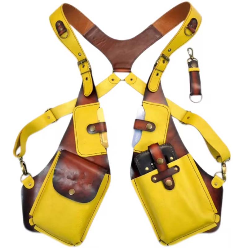 🦺new leather anti theft harness