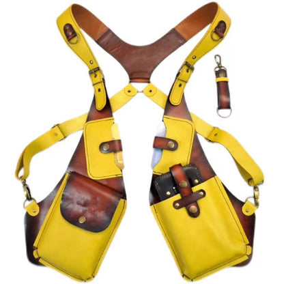 🦺new leather anti theft harness