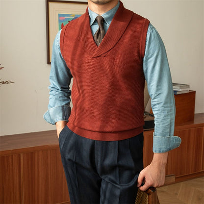 Men's casual collar knit vest (Buy 2 Free Shipping)