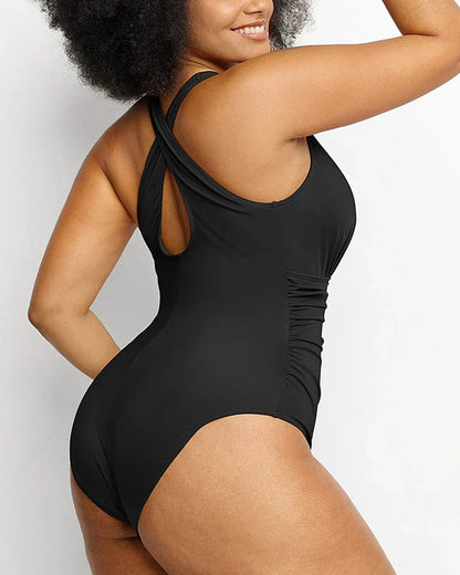 v-neck bodycon swimsuits