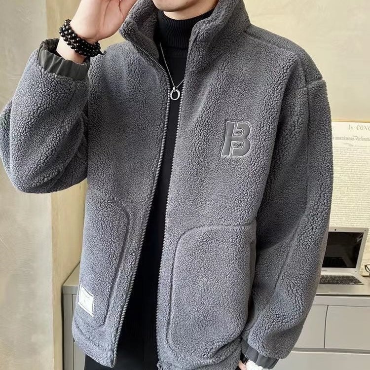 🎁🎁[Best Gift] Men's Large Synthetic Fur Jacket🎉 (Fashionable and Warm)