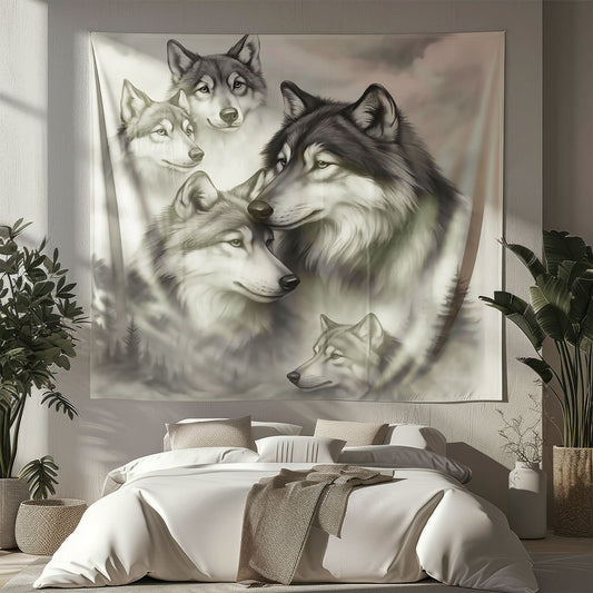 Wolf Pack Tapestry
