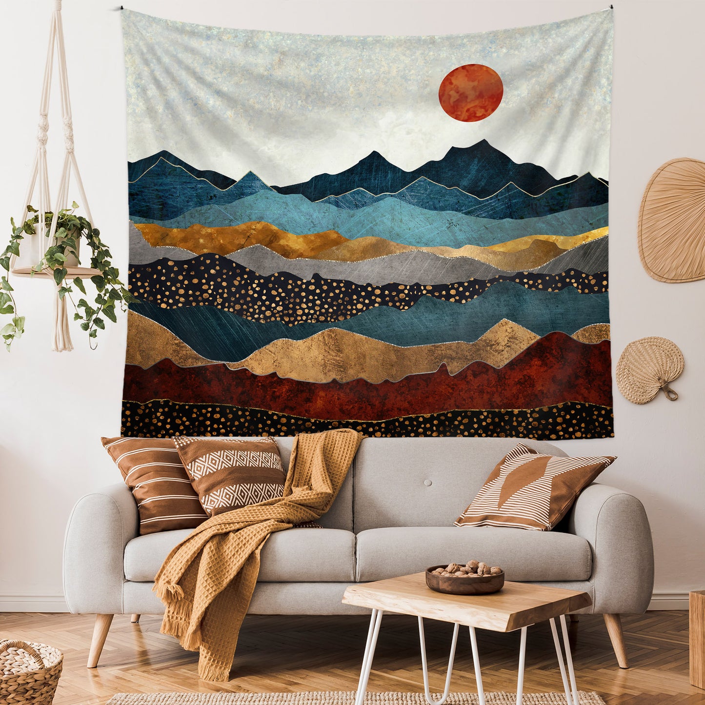 Mountain background cloth