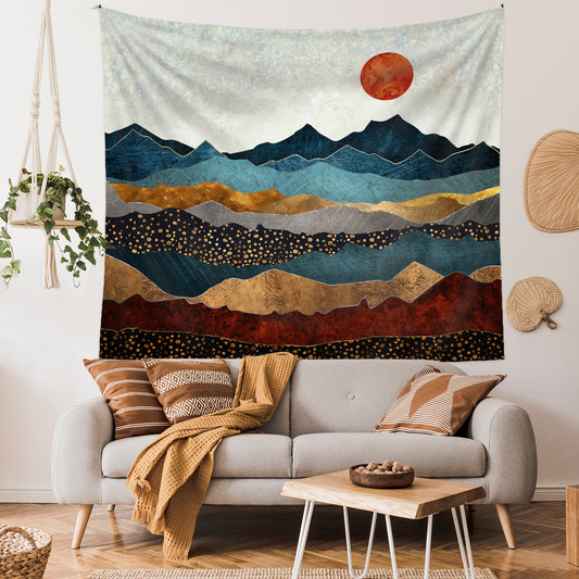 Mountain background cloth