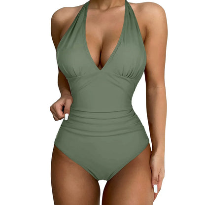 v-neck bodycon swimsuits