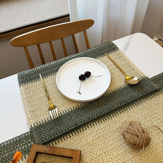 Paper rope woven placemat