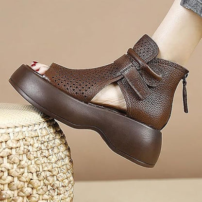 2025 Newest Women's Retro Soft PU Leather Sandalias