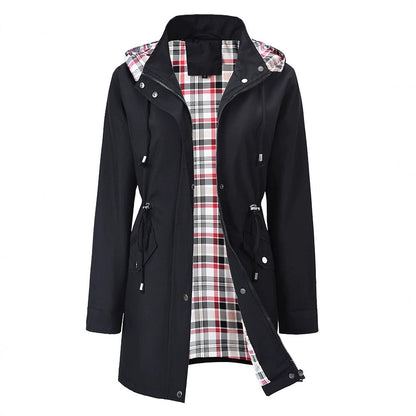 Solid Color Casual Jackets, Waterproof and Windproof Coats, Hooded Windbreakers