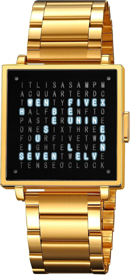 👨‍💼45% off-Square Letter Men's Luxury Electronic Watch⌚