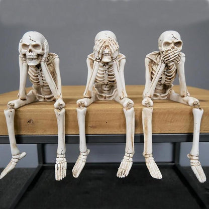 Halloween Fireplace Simulation Skull