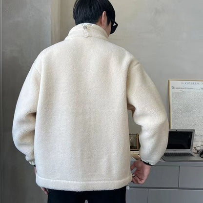 🎁🎁[Best Gift] Men's Large Synthetic Fur Jacket🎉 (Fashionable and Warm)