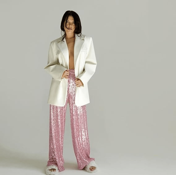Sequin Stretch Pants