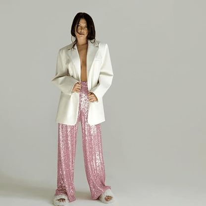 Sequin Stretch Pants