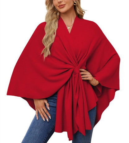 Elegant Shawl Wraps Soft Open Front Poncho Sweater (Buy 2 Free Shipping)