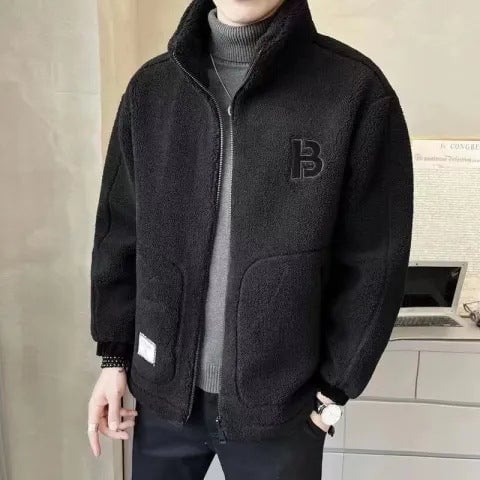 🎁🎁[Best Gift] Men's Large Synthetic Fur Jacket🎉 (Fashionable and Warm)