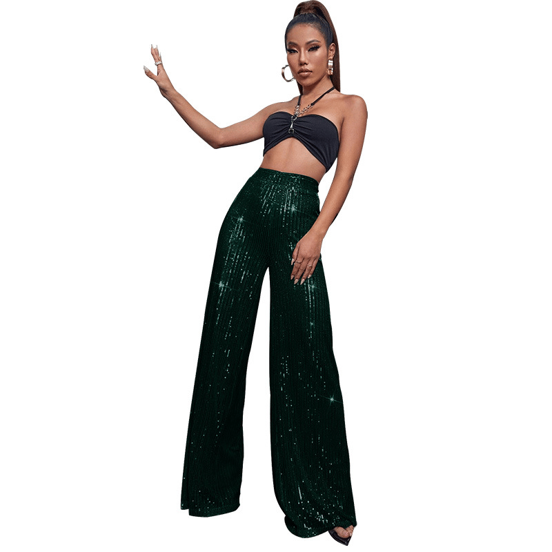 Sequin Stretch Pants