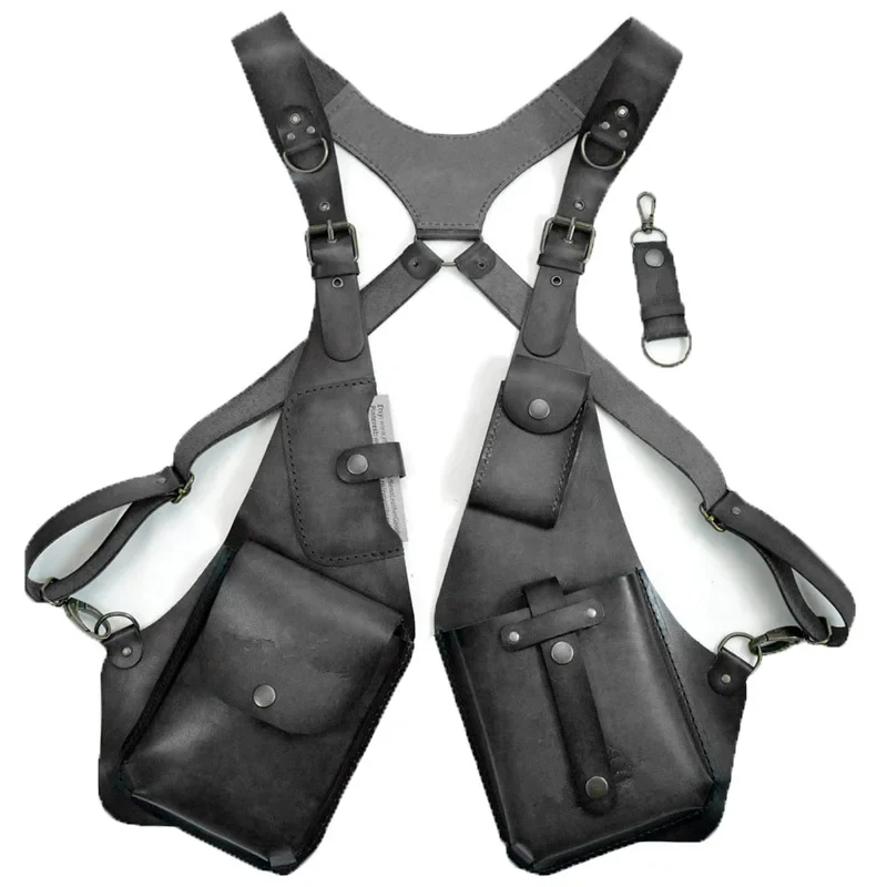 🦺new leather anti theft harness